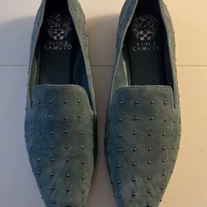 Vince Camuto Teal Studded Loafers